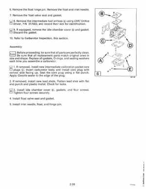 1995 Johnson Evinrude "EO" 90 CV 85 thru 115 Service Manual, P/N 503150, Page 78