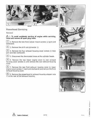 1995 Johnson Evinrude "EO" 90 CV 85 thru 115 Service Manual, P/N 503150, Page 134