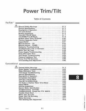 1995 Johnson Evinrude "EO" 90 CV 85 thru 115 Service Manual, P/N 503150, Page 259