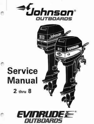 1995 Johnson/Evinrude Outboards 2 thru 8 Service Manual, Page 1
