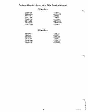 1995 Johnson/Evinrude Outboards 25, 35 3-Cylinder Service Manual, Page 6
