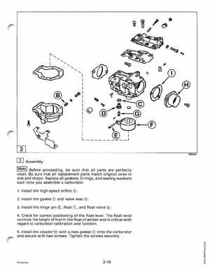 1995 Johnson/Evinrude Outboards 25, 35 3-Cylinder Service Manual, Page 70