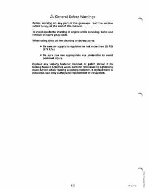 1995 Johnson/Evinrude Outboards 25, 35 3-Cylinder Service Manual, Page 190