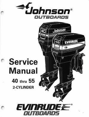 1995 Johnson/Evinrude Outboards 40 thru 55 2-Cylinder Service Manual, Page 1