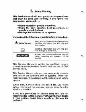 1995 Johnson/Evinrude Outboards 40 thru 55 2-Cylinder Service Manual, Page 2