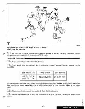 1995 Johnson/Evinrude Outboards 40 thru 55 2-Cylinder Service Manual, Page 43