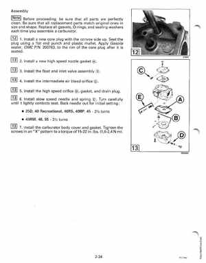 1995 Johnson/Evinrude Outboards 40 thru 55 2-Cylinder Service Manual, Page 94