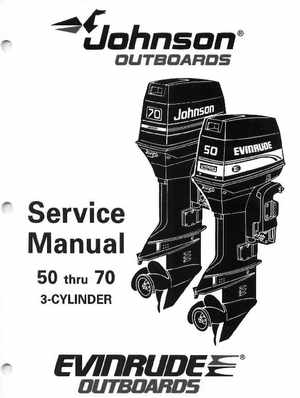 1995 Johnson/Evinrude Outboards 50 thru 70 3-cylinder Service Manual, Page 1