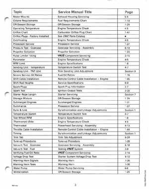 1995 Johnson/Evinrude Outboards 50 thru 70 3-cylinder Service Manual, Page 5
