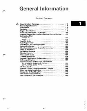 1995 Johnson/Evinrude Outboards 50 thru 70 3-cylinder Service Manual, Page 7