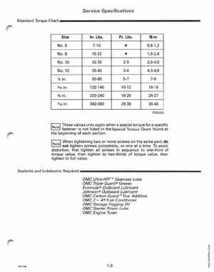 1995 Johnson/Evinrude Outboards 50 thru 70 3-cylinder Service Manual, Page 9