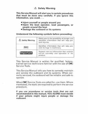 1996 Johnson Evinrude "ED" 40 thru 55 2-Cylinder Service Manual, P/N 507124, Page 2