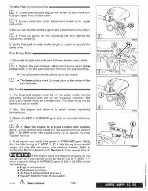 1996 Johnson Evinrude "ED" 40 thru 55 2-Cylinder Service Manual, P/N 507124, Page 49