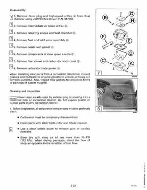 1996 Johnson Evinrude "ED" 40 thru 55 2-Cylinder Service Manual, P/N 507124, Page 92