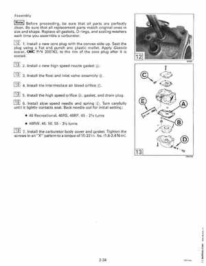 1996 Johnson Evinrude "ED" 40 thru 55 2-Cylinder Service Manual, P/N 507124, Page 94