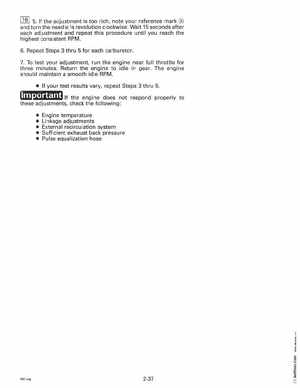 1996 Johnson Evinrude "ED" 40 thru 55 2-Cylinder Service Manual, P/N 507124, Page 97