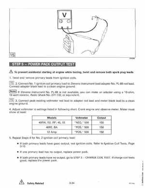 1996 Johnson Evinrude "ED" 40 thru 55 2-Cylinder Service Manual, P/N 507124, Page 134