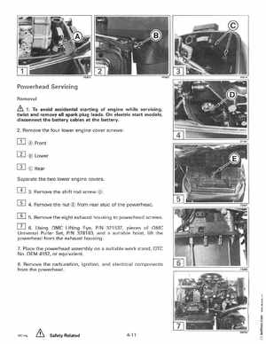 1996 Johnson Evinrude "ED" 40 thru 55 2-Cylinder Service Manual, P/N 507124, Page 146