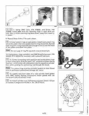 1996 Johnson Evinrude "ED" 40 thru 55 2-Cylinder Service Manual, P/N 507124, Page 155