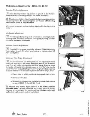 1996 Johnson Evinrude "ED" 40 thru 55 2-Cylinder Service Manual, P/N 507124, Page 186