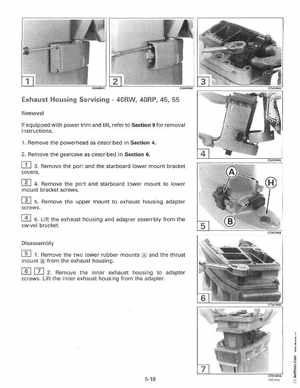 1996 Johnson Evinrude "ED" 40 thru 55 2-Cylinder Service Manual, P/N 507124, Page 190