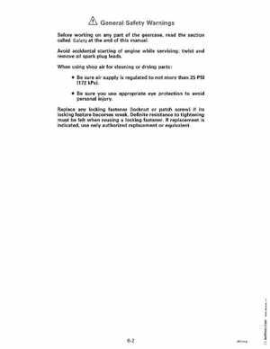 1996 Johnson Evinrude "ED" 40 thru 55 2-Cylinder Service Manual, P/N 507124, Page 199
