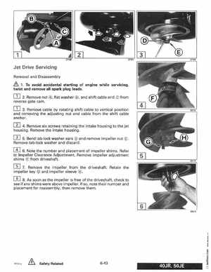 1996 Johnson Evinrude "ED" 40 thru 55 2-Cylinder Service Manual, P/N 507124, Page 240