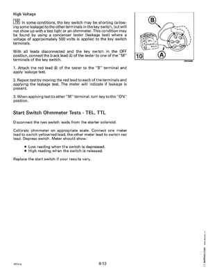 1996 Johnson Evinrude "ED" 40 thru 55 2-Cylinder Service Manual, P/N 507124, Page 274