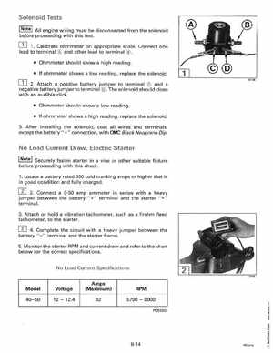 1996 Johnson Evinrude "ED" 40 thru 55 2-Cylinder Service Manual, P/N 507124, Page 275