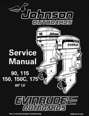 1996 Johnson Evinrude "ED" 60 LV 90, 115, 150, 150C, 175 Service Manual, P/N 507127, Page 1
