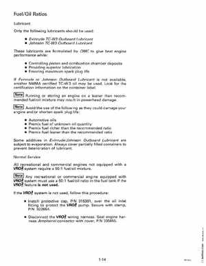 1996 Johnson Evinrude "ED" 60 LV 90, 115, 150, 150C, 175 Service Manual, P/N 507127, Page 20