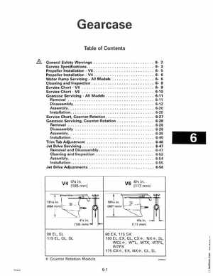 1996 Johnson Evinrude "ED" 60 LV 90, 115, 150, 150C, 175 Service Manual, P/N 507127, Page 180