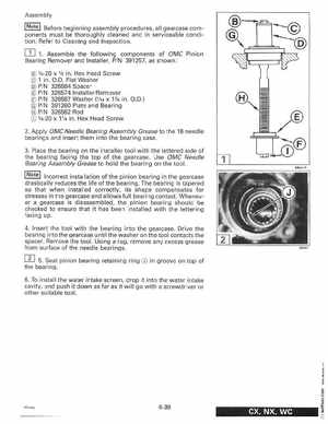 1996 Johnson Evinrude "ED" 60 LV 90, 115, 150, 150C, 175 Service Manual, P/N 507127, Page 218