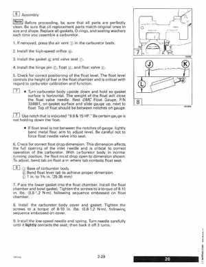 1996 Johnson Evinrude "ED" 9.9 thru 30 2-Cylinder Service Manual, P/N 507122, Page 87