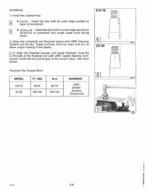 1996 Johnson Evinrude "ED" 9.9 thru 30 2-Cylinder Service Manual, P/N 507122, Page 107