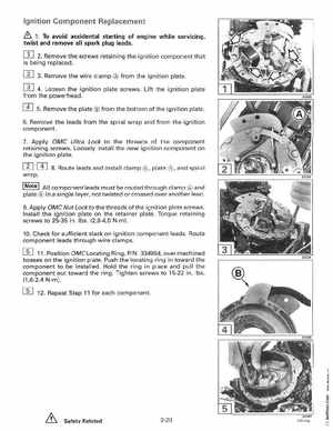 1996 Johnson Evinrude "ED" 9.9 thru 30 2-Cylinder Service Manual, P/N 507122, Page 118