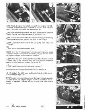 1996 Johnson Evinrude "ED" 9.9 thru 30 2-Cylinder Service Manual, P/N 507122, Page 182