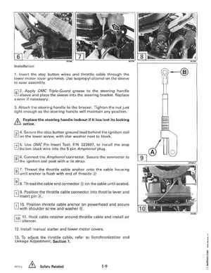 1996 Johnson Evinrude "ED" 9.9 thru 30 2-Cylinder Service Manual, P/N 507122, Page 199