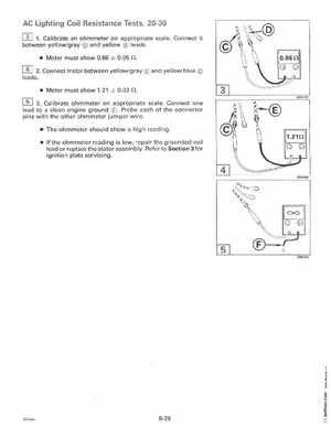 1996 Johnson Evinrude "ED" 9.9 thru 30 2-Cylinder Service Manual, P/N 507122, Page 318