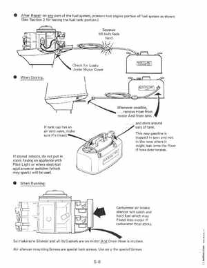 1996 Johnson Evinrude "ED" 9.9 thru 30 2-Cylinder Service Manual, P/N 507122, Page 338