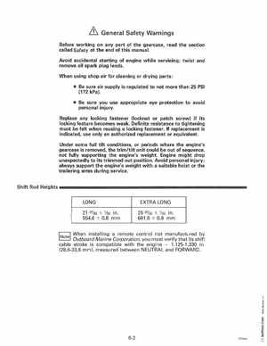 1996 Johnson Evinrude "ED" 90 CV 88 thru 115 Service Manual, P/N 507126, Page 182