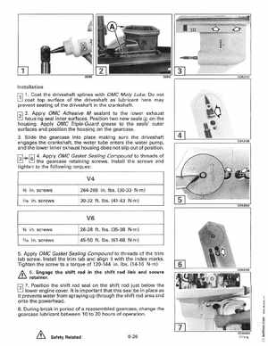 1996 Johnson Evinrude "ED" 90 CV 88 thru 115 Service Manual, P/N 507126, Page 206
