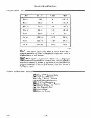1996 Johnson Evinrude "ED" 90 LV 125C, 130, 200, 225, 250 Service Manual, P/N 507128, Page 9