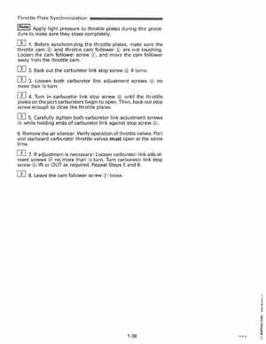 1996 Johnson Evinrude "ED" 90 LV 125C, 130, 200, 225, 250 Service Manual, P/N 507128, Page 44
