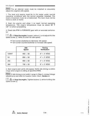 1996 Johnson Evinrude "ED" 90 LV 125C, 130, 200, 225, 250 Service Manual, P/N 507128, Page 60