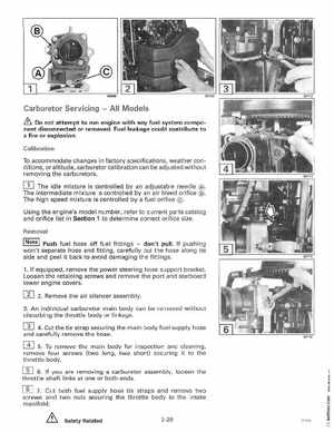 1996 Johnson Evinrude "ED" 90 LV 125C, 130, 200, 225, 250 Service Manual, P/N 507128, Page 102