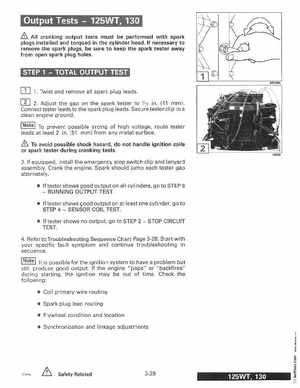 1996 Johnson Evinrude "ED" 90 LV 125C, 130, 200, 225, 250 Service Manual, P/N 507128, Page 151