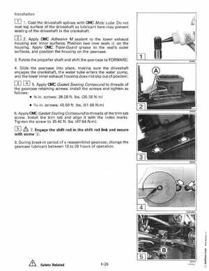 1996 Johnson Evinrude "ED" 90 LV 125C, 130, 200, 225, 250 Service Manual, P/N 507128, Page 301