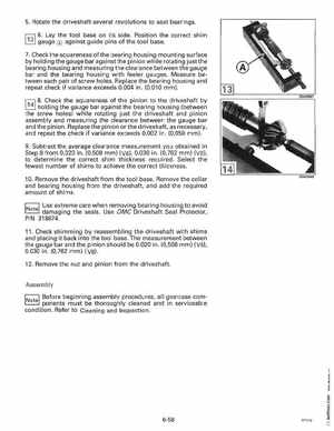 1996 Johnson Evinrude "ED" 90 LV 125C, 130, 200, 225, 250 Service Manual, P/N 507128, Page 333