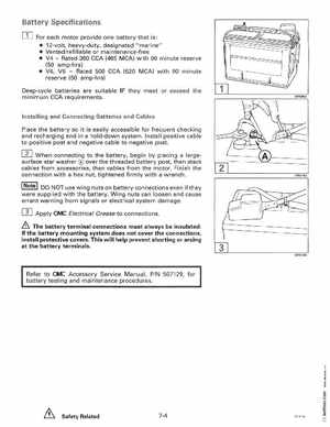 1996 Johnson Evinrude "ED" 90 LV 125C, 130, 200, 225, 250 Service Manual, P/N 507128, Page 345